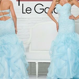 Tony Bowls Le Gala Baby Blue Formal Gown